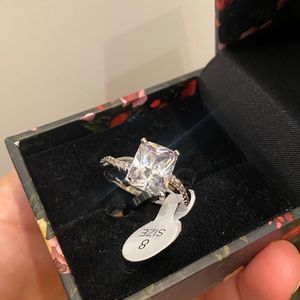 Radiant Cut Ring Size 8